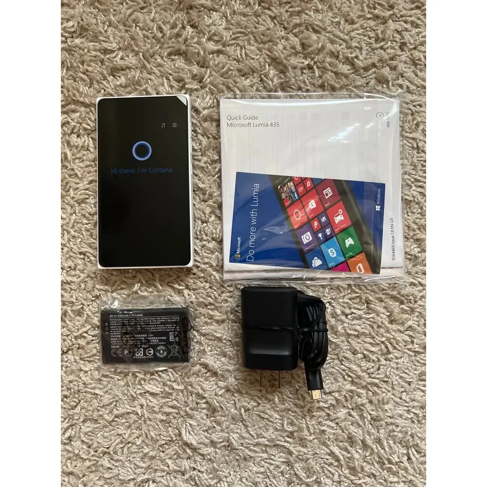 Microsoft Lumia 435 T-Mobile 4G GSM Smartphone White Prepaid